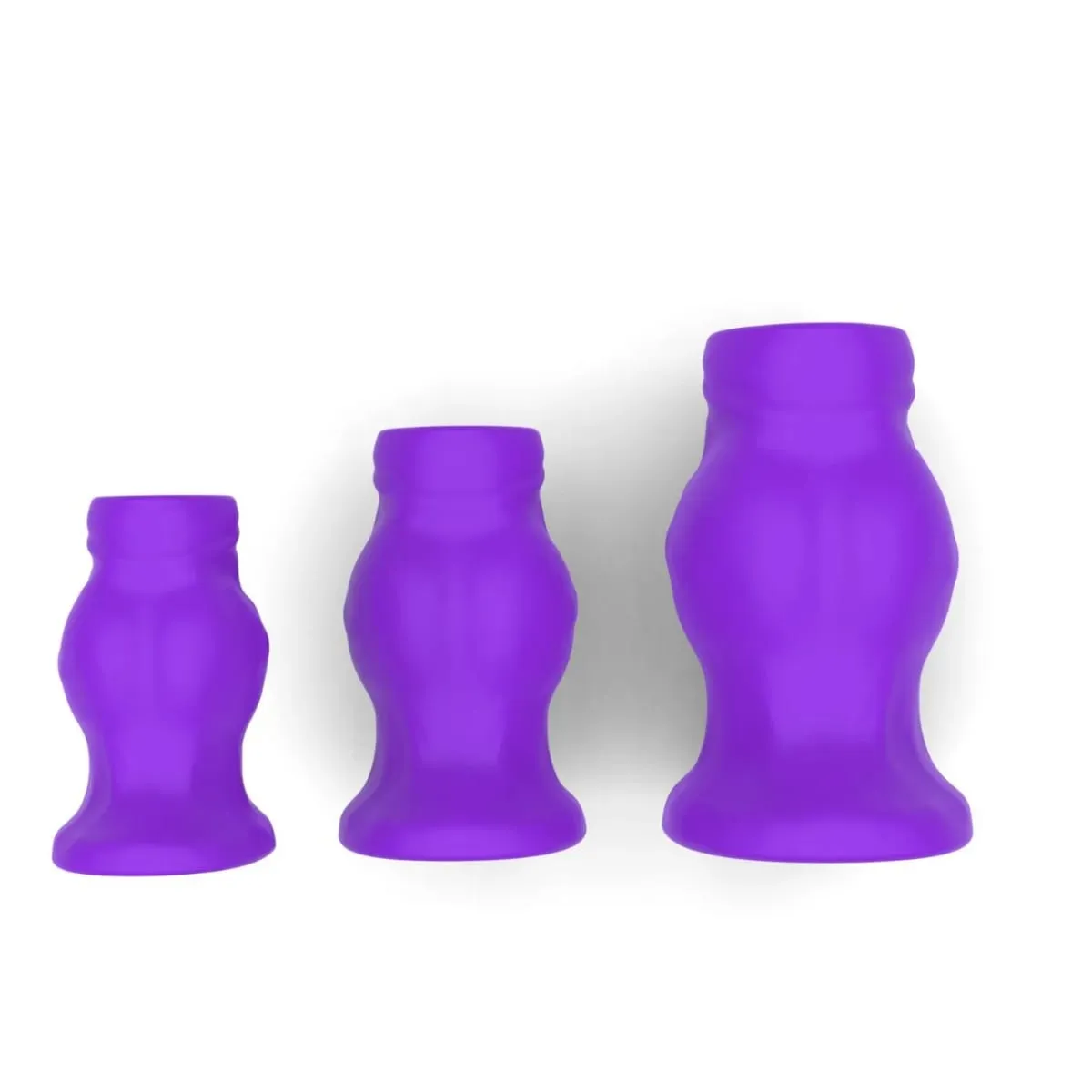 Soft Silicone Hollow Anal Plug Tunnel Butt Plug Daily Wear Flared Base Enema Dilator Anal Trainer Sex Toy for Men Women S/M/L