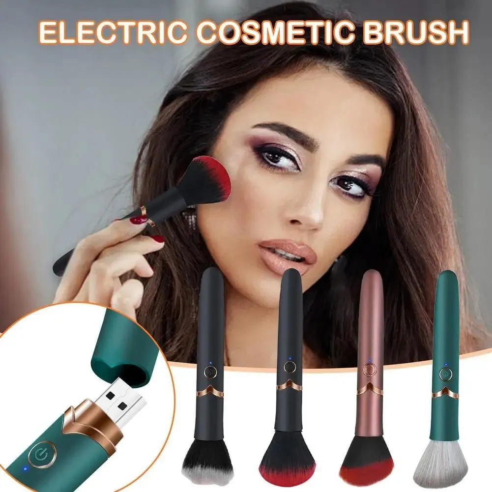 Electric Makeup Brush Foundation Brush Vibration Makeup Brush Portable Rechargeable Cosmetic Brush Detail Makeup Tools — image 5