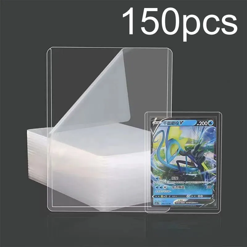 25-150pcs Hard Protective Film Card Sleeves Anti Scratch Holder Protector Fit For YuGiOh Pokemon baseball Sports Cards Toy — image 11