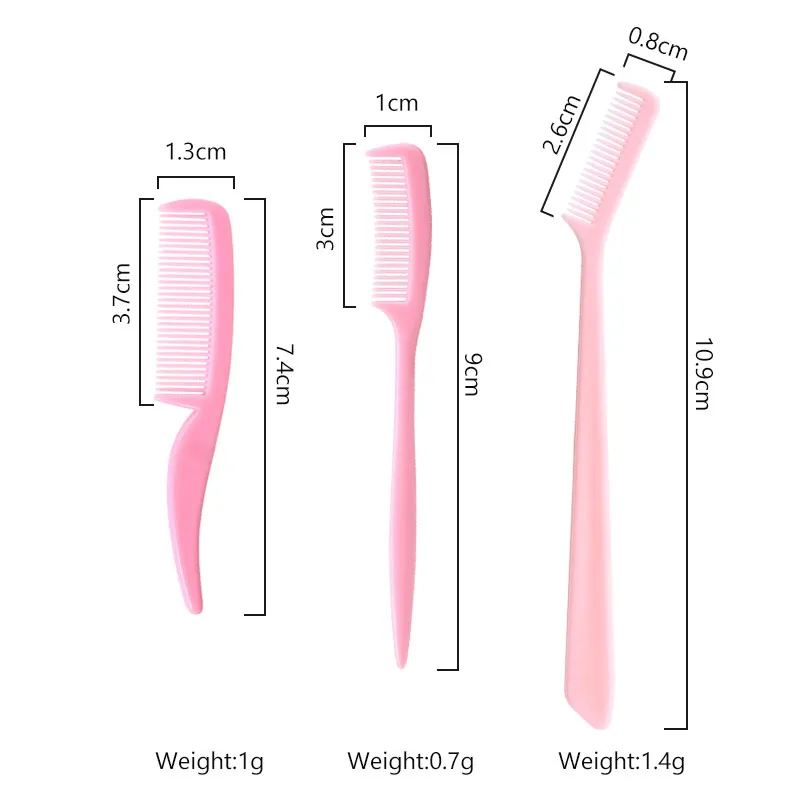 25pcs Micro Comb For Eyelash Extension Mini Eyebrow Combs Makeup Brushes Doll Mascara Wands Eye Lash Micro Brush Beauty Tool — image 3