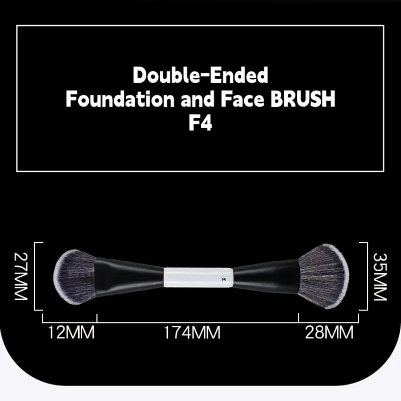 F1 Dual-Ended Contour Blush F2 Powder Brush F3 Highlight Soft Synthetic Hair Makeup Brushes Blusher Highlighter Cosmetic Brushes — image 4