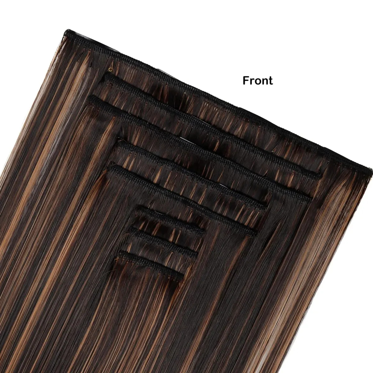 Clip In Hair Extensions Full Head 8 Pieces 17 Clips Synthetic Straight 24 Inch Matte Hair Set Multiple Colors