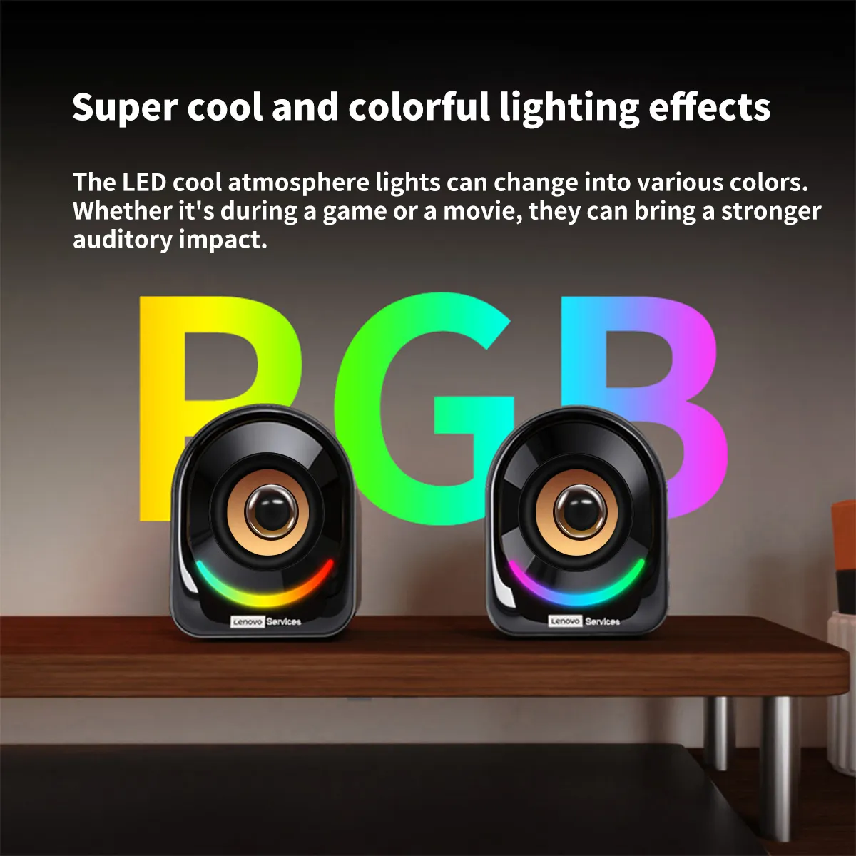 Lenovo Desktop Speakers Portable Small Speakers Computer Speakers Desktop Laptop Home Wired Mini Speakers Small Desktop Multimedia Laptop Speakers — image 7