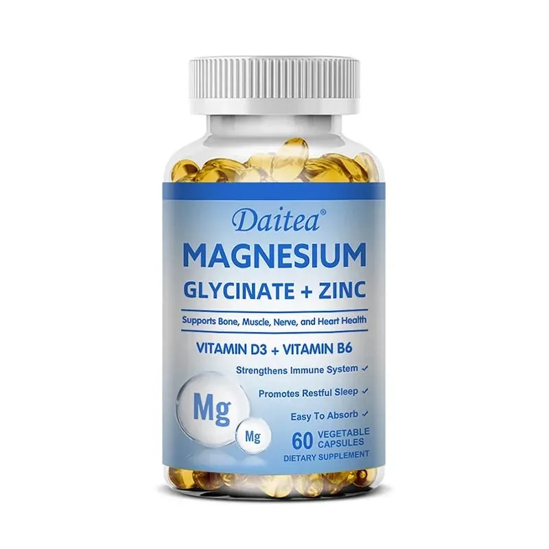 Daitea Magnesium Glycinate & Zink Kosttillskott - Bone Nerve Immune Support - Lämplig för män och kvinnor — image 10