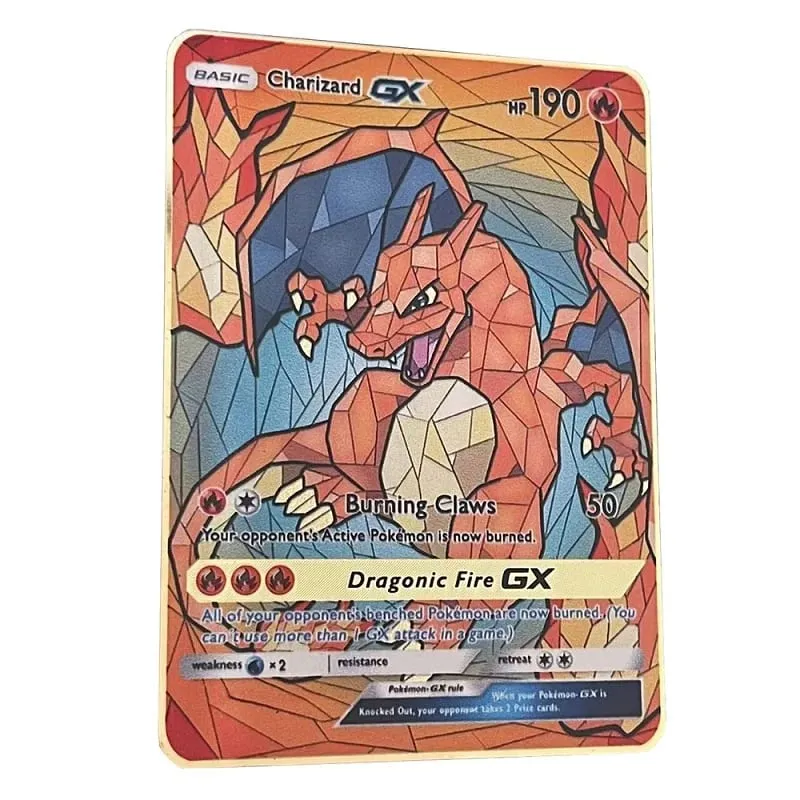 2026 NEW Pokemon Metal Card 10000 Points Arceus Charizard Super Card English Mewtwo Lucario Greninja Lillie Anime Cards — image 33