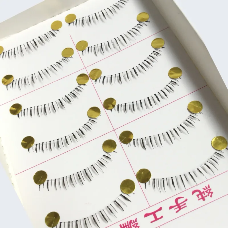 10 Pairs Fake Soft Lower Eyelashes Handmade Bottom Eye Lashes Lower False Eyelashes Clear Band Bottom Lashes