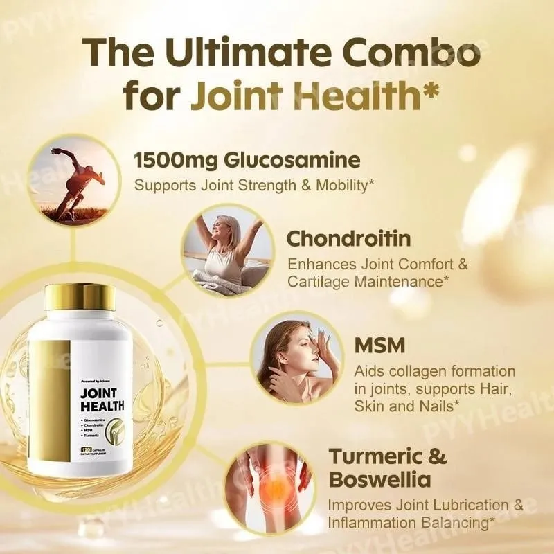 Joint Support Capsules with MSM and Turmeric for Daily Mobility Care Daily Wellness Support