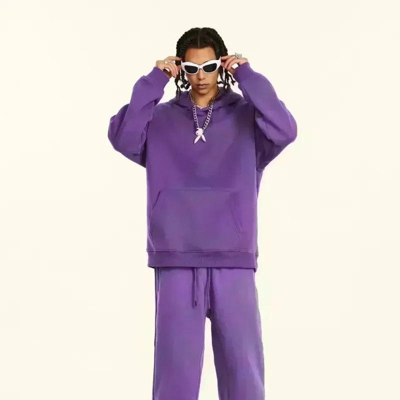 2026 new Hoodie with mottled distorted patterns multi-line text graphics with gradual color changes suitable for both men women — image 4
