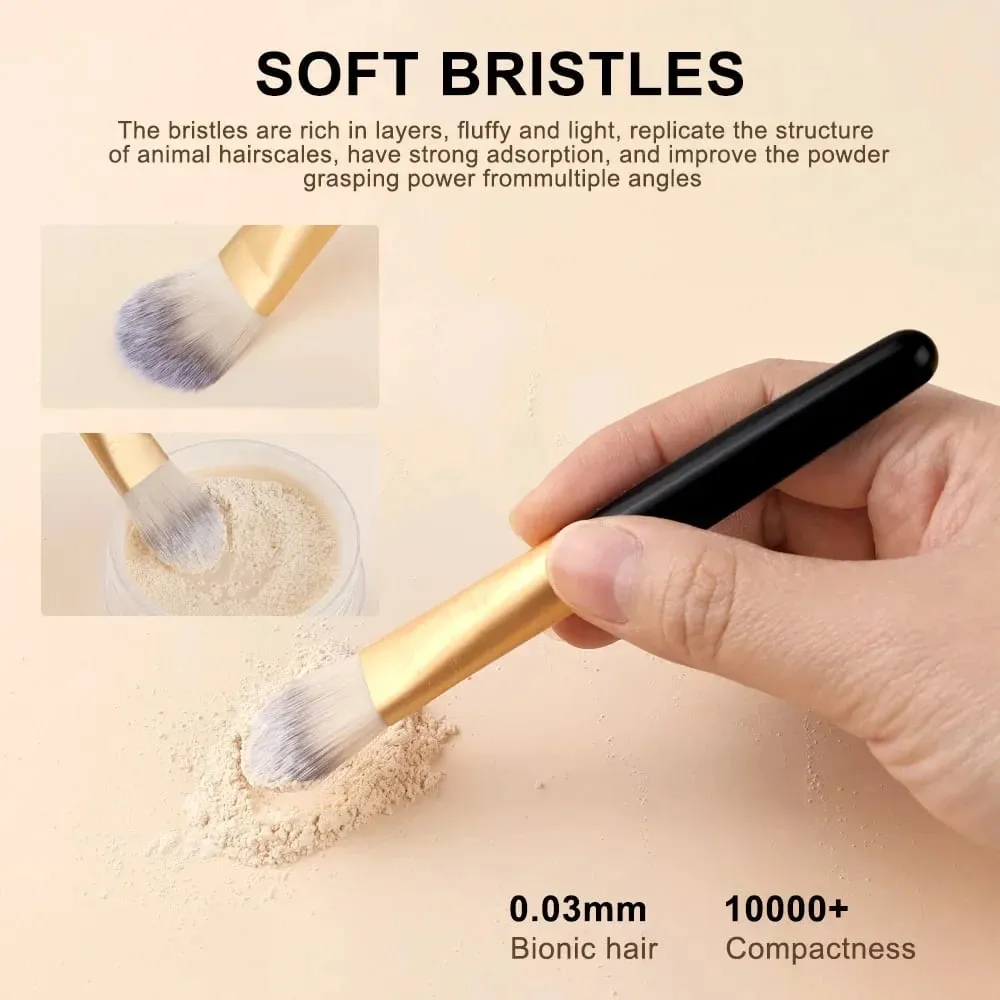 Makeup Brushes Set Premium Synthetic Kabuki Foundation Concealers Powder Blush Blending Face Eye Shadows Brush Set — image 4