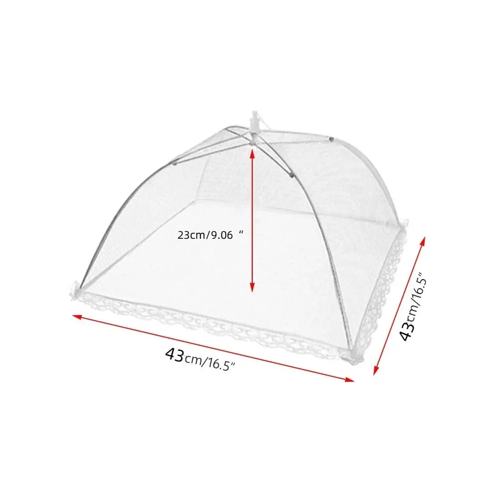 Large pop-up white mesh food cover tent - foldable and washable suitable for outdoor picnics barbecues and parties — image 11
