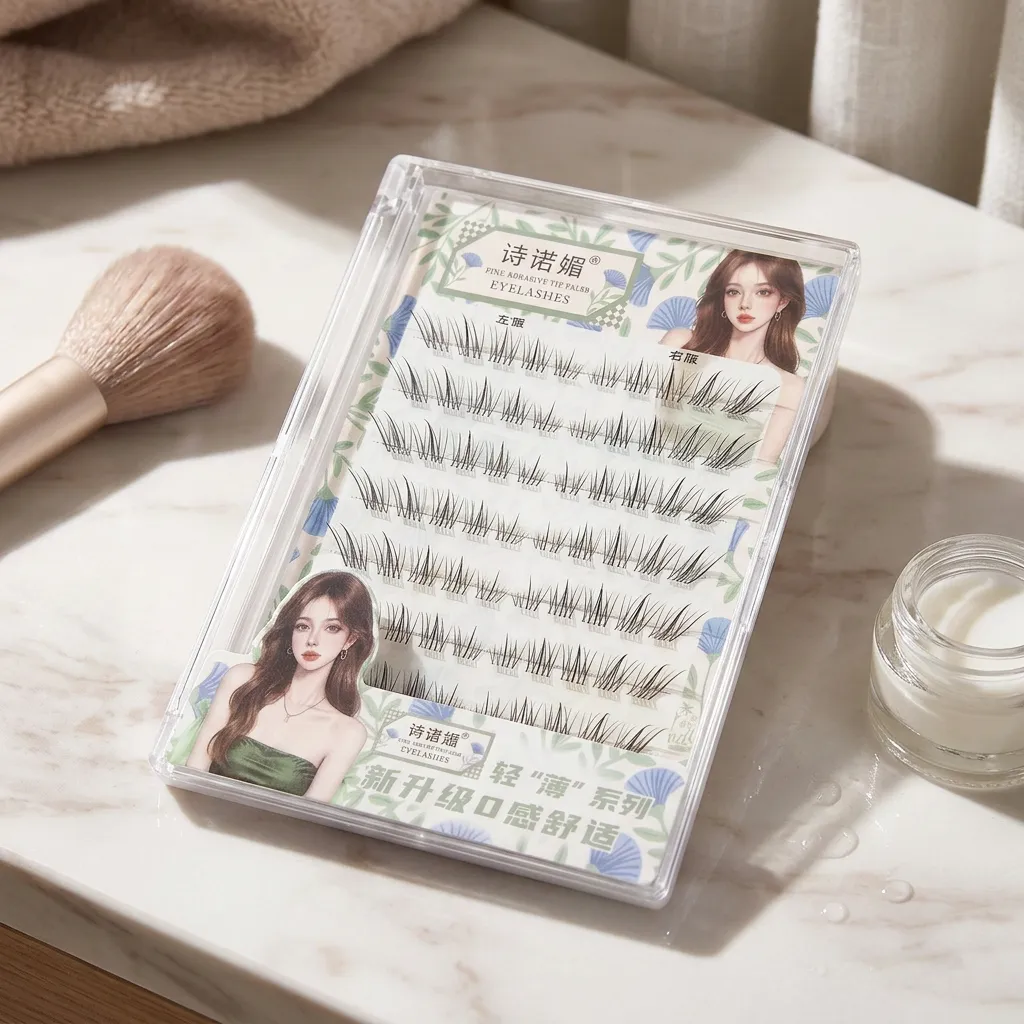 Fox-style False Eyelashes Short Length Curl Black Natural Eye Lengthening Design Lightweight For Daily Makeup Party Dating Women — image 3