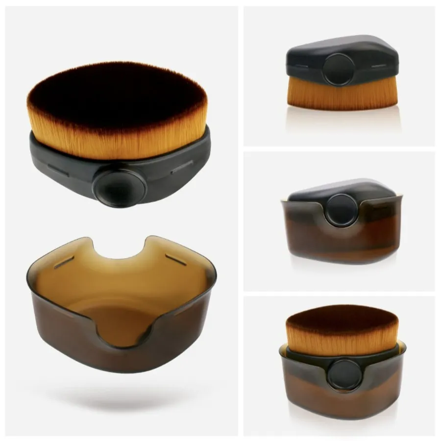 Multi-Purpose Face Brush with Case Foundation Blush Powder Brush for Liquid Cream Travel-Friendly Makeup Tool