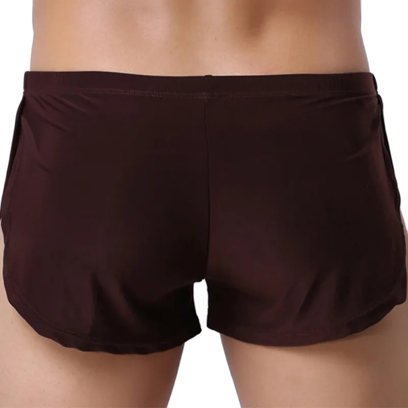 Männliche Höschen Unterwäsche Boxer Atmungsaktive Männer Boxer Pyjamas Side Split Unterhose Cueca Homem Shorts Nachtwäsche — image 5