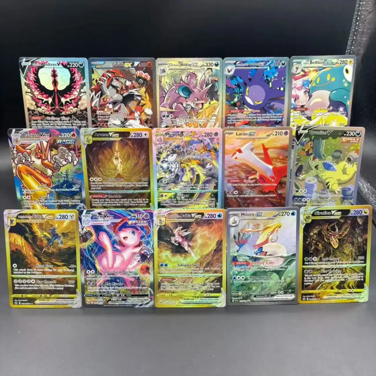 DIY Collection Cards Psyduck Salamence Crobat Mewtwo ex EN Self Made Single Card Classic Game Anime Card Gift Toy — image 1