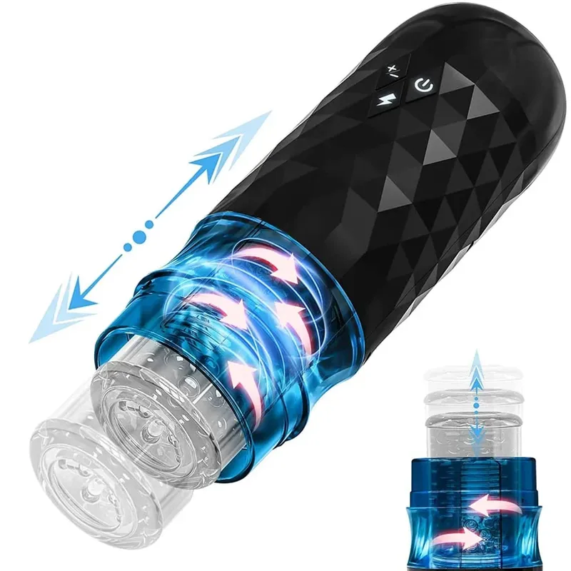 Automatic Male Masturbator Telescopic Rotation Men Masturbation Cup LCD Digital Simulation Blowjob Masturbator Sex Toy for Men — image 11