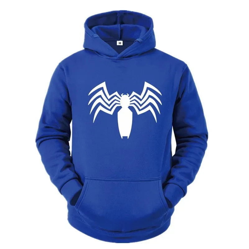 2026 Autumn and Winter New Men's Hoodie Street Fashion Spider Print Sportswear Women's fleece Casual Fun Wear — image 8