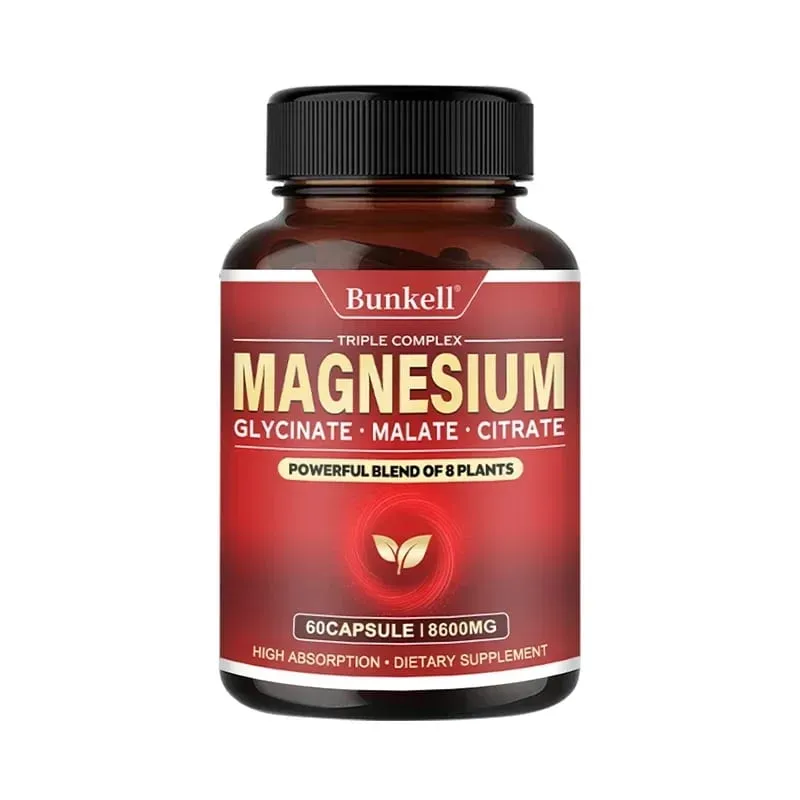 Glycinate de magnésium à haute absorption, citrate de malate, 100 % chélaté, sans OGM, végétarien, sans gluten, 8 600 mg, 120 gélules — image 11