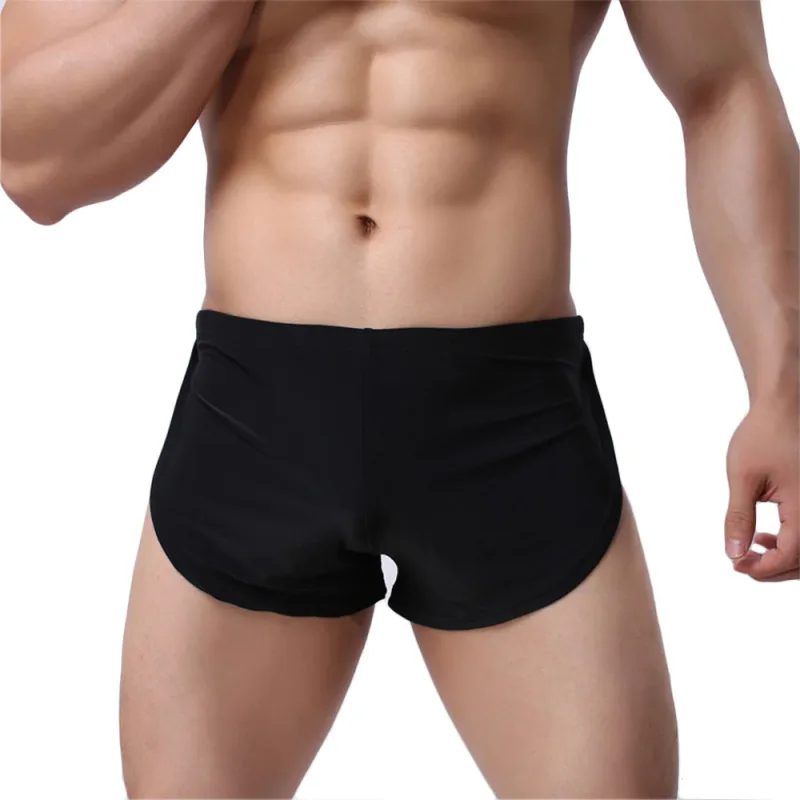 Männliche Höschen Unterwäsche Boxer Atmungsaktive Männer Boxer Pyjamas Side Split Unterhose Cueca Homem Shorts Nachtwäsche — image 1