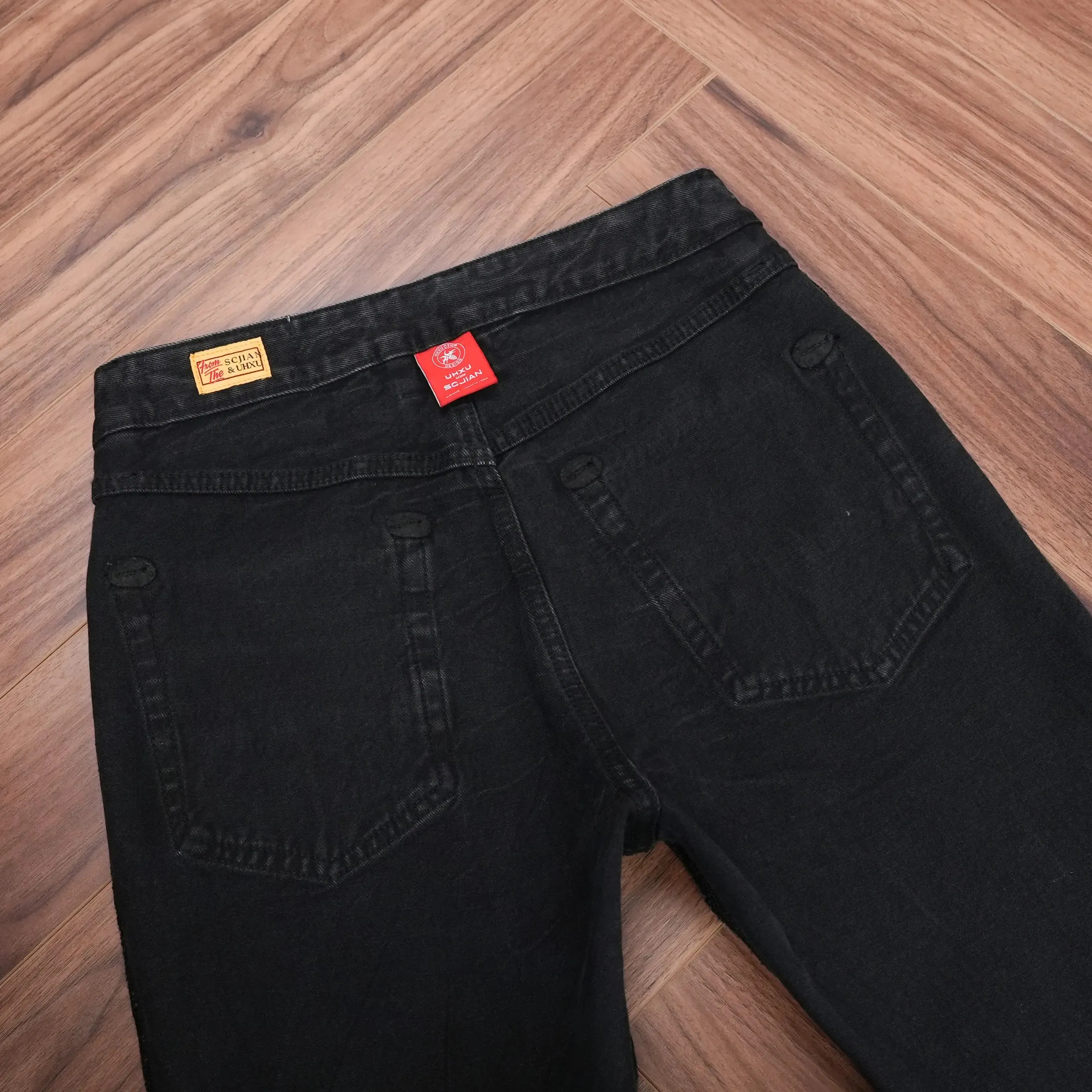 High Quality Spring Washed Blackgray Denim Jeans for Men Ripped Hole Distressed Design Regular Straight Comfortable Casual Pants — image 5