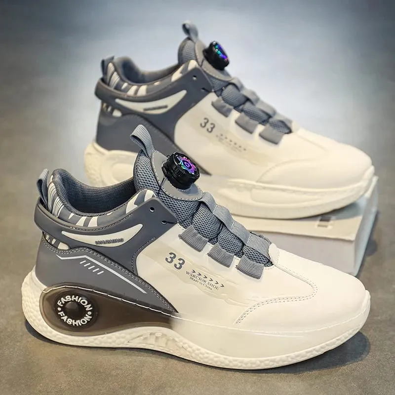 Mens's Sneakers with Rotating Buckle Comfy Non Slip Lace up Durable Shoes for Mens Outdoor Activities Sports Shoes Tenis Zapatos — image 8