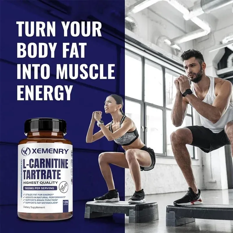 Kapsul Premium L-Carnitine Tartrate 1500 mg - Pengeluaran Tenaga Semulajadi Menyokong Metabolisme — image 5