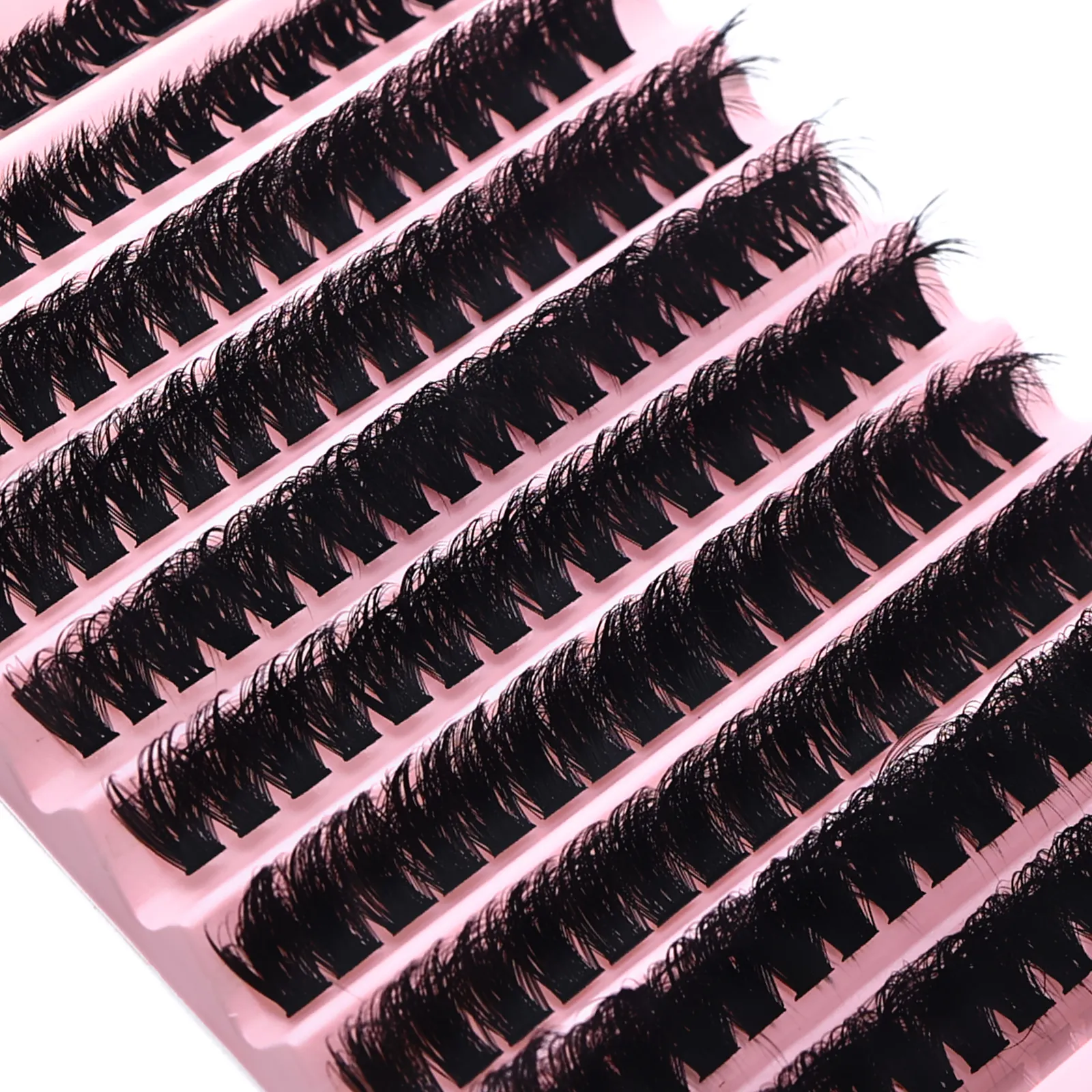 DIY Cluster Lash Extensions D Curl Fluffy Individual Lashes Segmented Reusable False Eyelash Clusters Beginners Home Eye Makeup — image 2