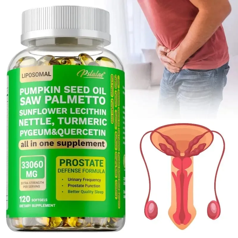 Prostate Support Supplement - DHT Blocker Promotes Urinary and Prostate Health Benefits Men's Health - Vegan — image 1