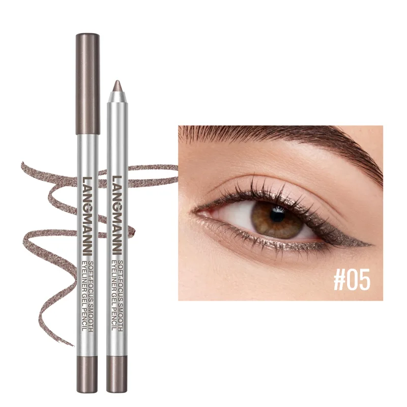 Pearlescent Green Eyeliner Pencil 12 Color Smooth Eye Pigment Glitter Eye Liner Eyeshadow Pen Long-Lasting Waterproof Eye Makeup — image 14