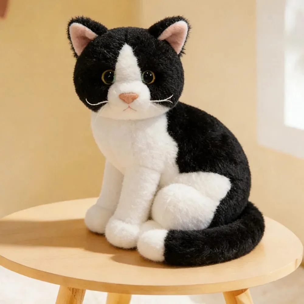 Plush Material Animal Body Pillow 10inch Soft Texture Poultry Throw Pillows Cute Design Cat Pattern Animal Cushion Doll Toys — image 10