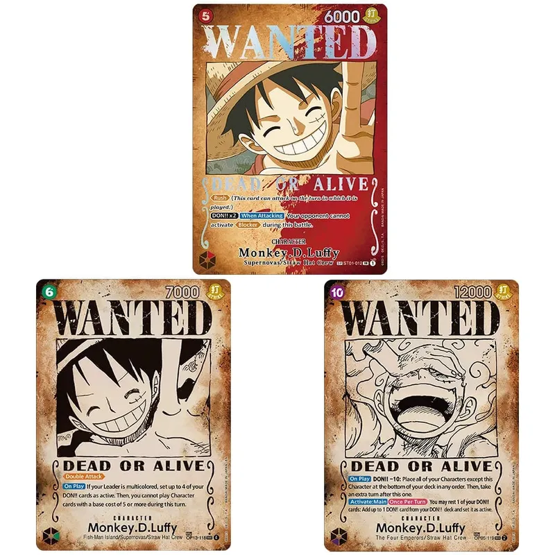ONE PIECE Retro Wanted Poster Style Proxy Game Card Luffy Buggy Shanks Ace Anime OPCG/PTCG Card / Collection Trading Card — image 13