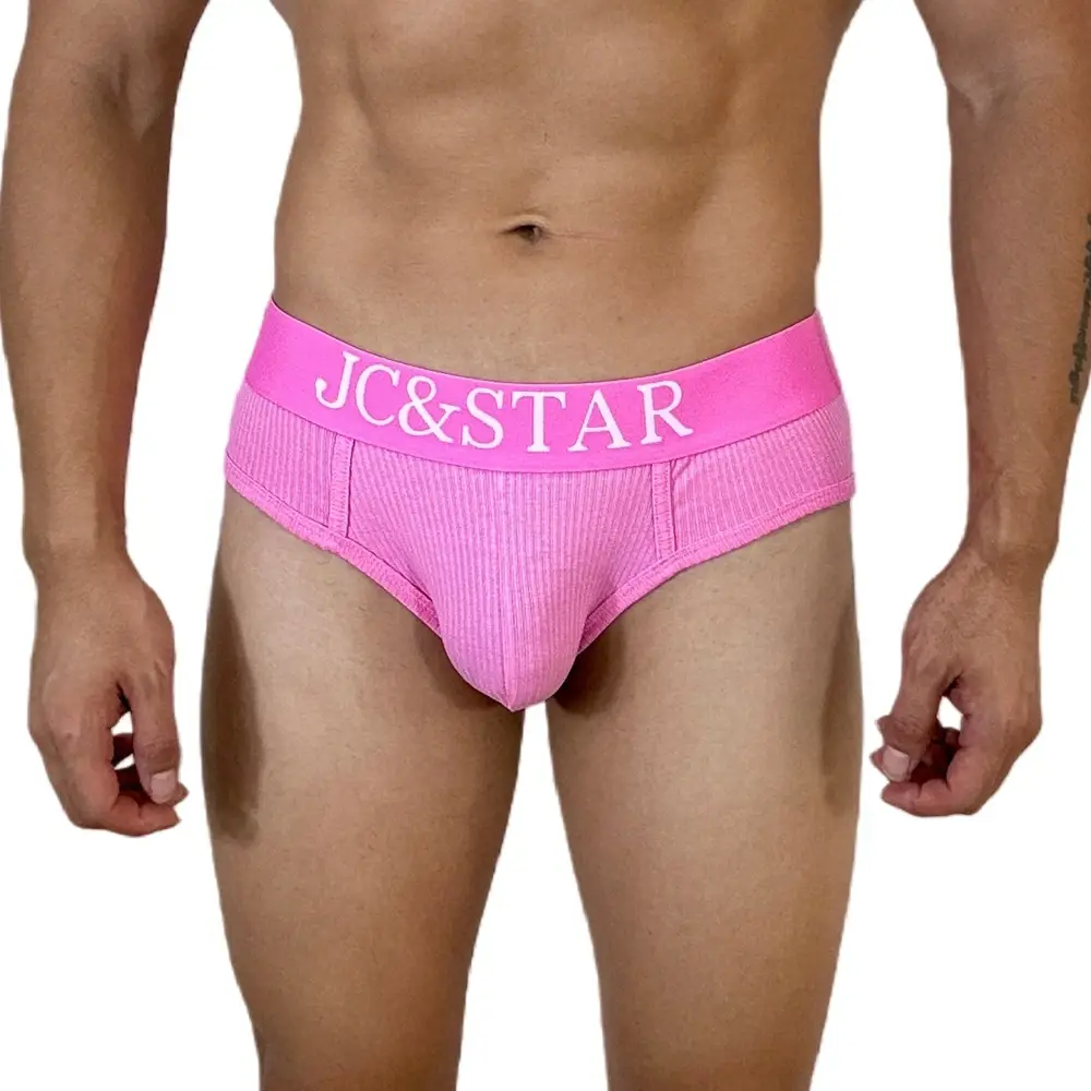 Calzoncillos atléticos de corte alto para hombre, ropa interior Sexy, calzoncillos de algodón acanalado, confort deportivo, Bikini para hombre, calzoncillos Tanga — image 3