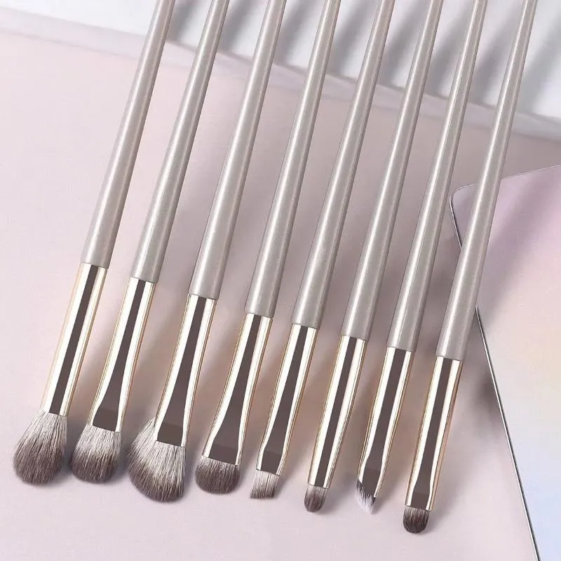 8pcs Eye Makeup Brushes Set Detail Eyeshadow Brush Makeup Brush Ultra Soft Eyeshadow Eyeliner Makeup Tool — image 2