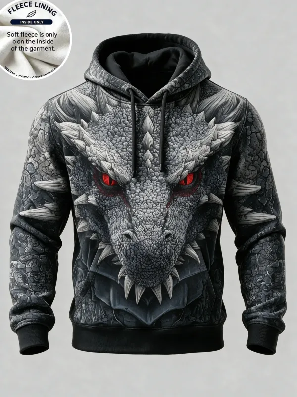 3D Printed Fleece Hoodie Rainbow Zigzag Wave Pattern Pullover Long Sleeve Kangaroo Pocket Casual Sweatshirt Tops