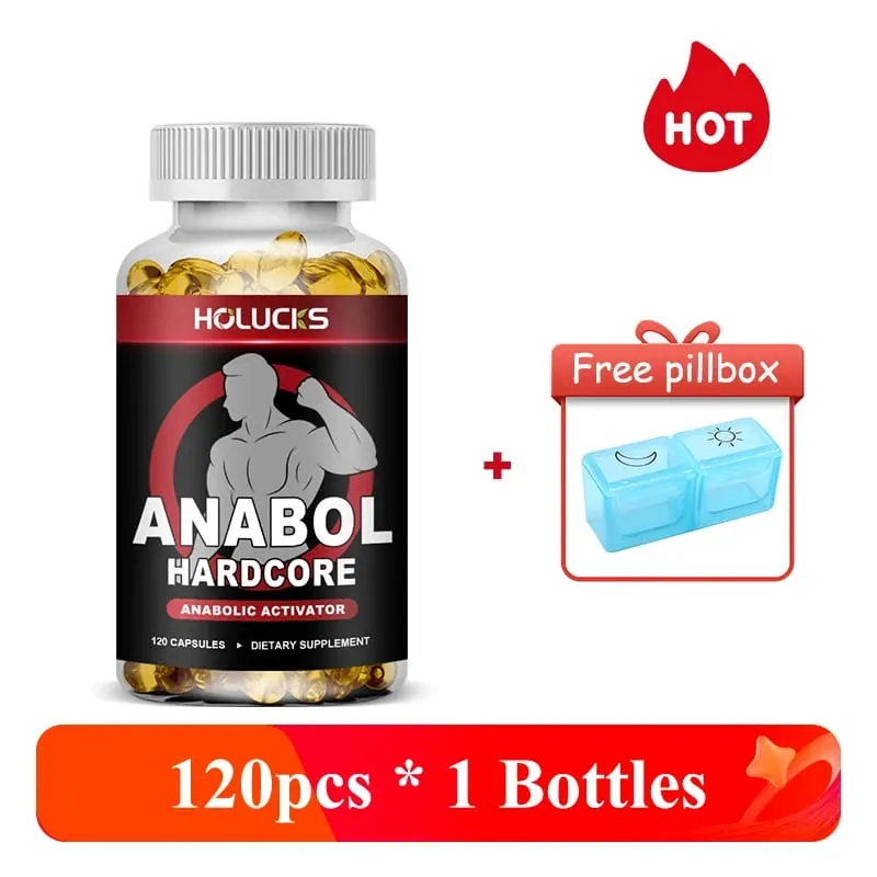 Men’s ANABOLIC Muscle Building Supplement Boost Workout Energy Muscle Growth & Protein Synthesis Balances Men Hormones