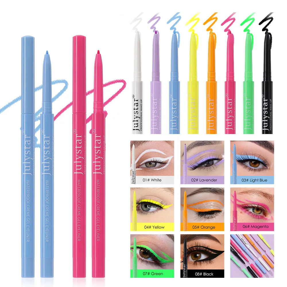 1PC White Matte Eyeliner Gel Pen Long Lasting Waterproof Eye Liner Pencil Mabilis na pagkatuyo Hindi-smudge Eye Makeup para sa mga Babaeng Cosmetics — image 5