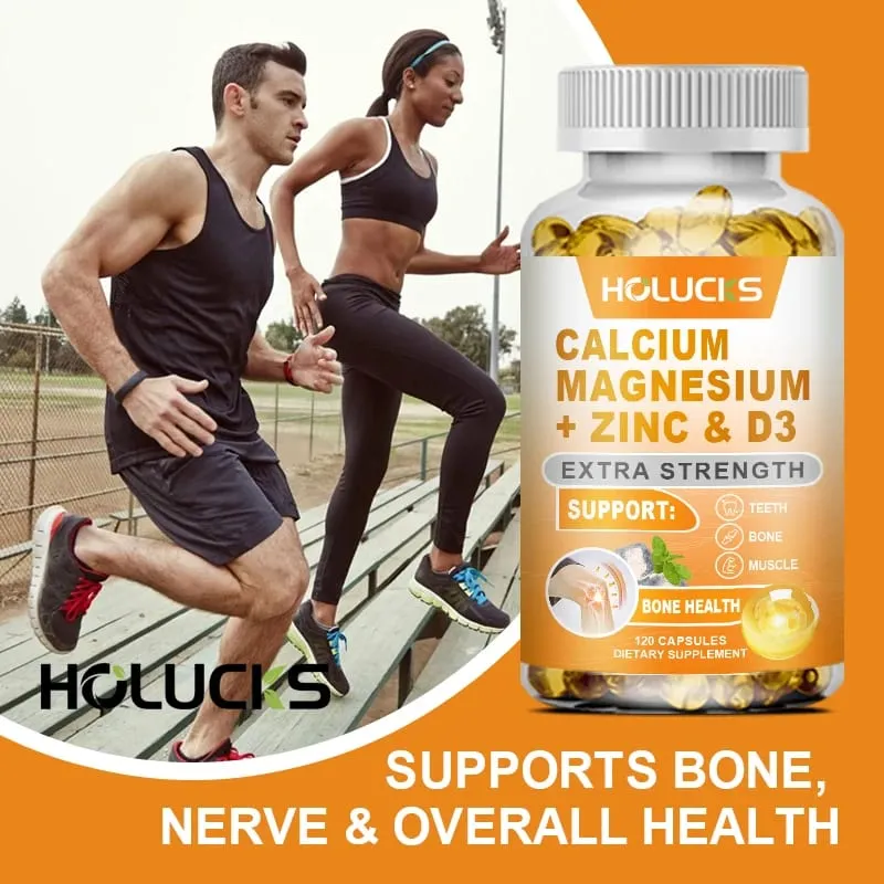 Organic Calcium Support Supplements with Magnesium Zinc & D3 Strengthen Bone Teeth & Nerve Wellness for Daily Life — image 4