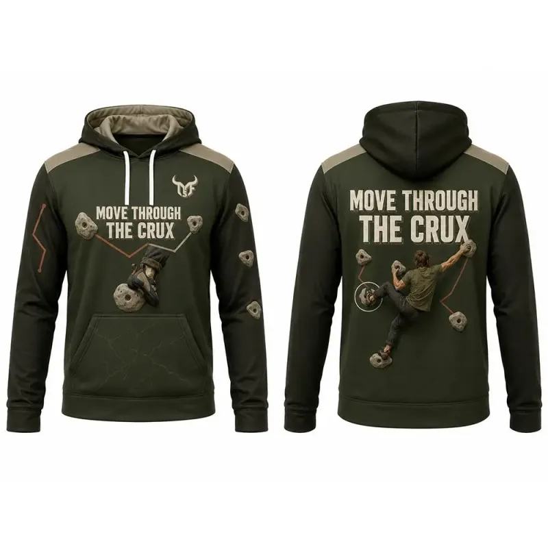 Climbing Themed Printed Hooded Sweatshirt Men's And Women's Outdoor Sport Pullover Autumn/Winter Casual Training Sports Hoodie β image 5