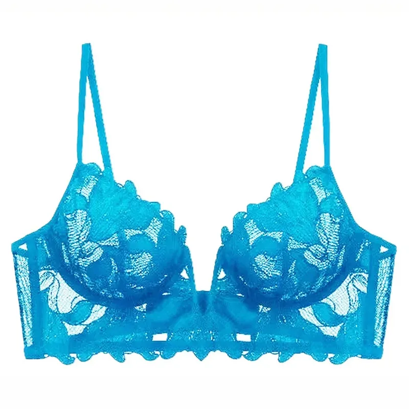 Women Lace Lingerie Set Elegant Sexy Bra Set See Through Underwear Ventilate Ladies Bra and Panty Set — image 13