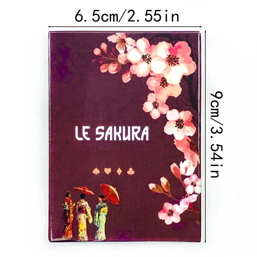 Nouveau jeu de cartes Le Sakura 36 cartes fleurs de cerisier élégant et Compact comprend un guide idéal pour les pratiques spirituelles de voyage — image 6