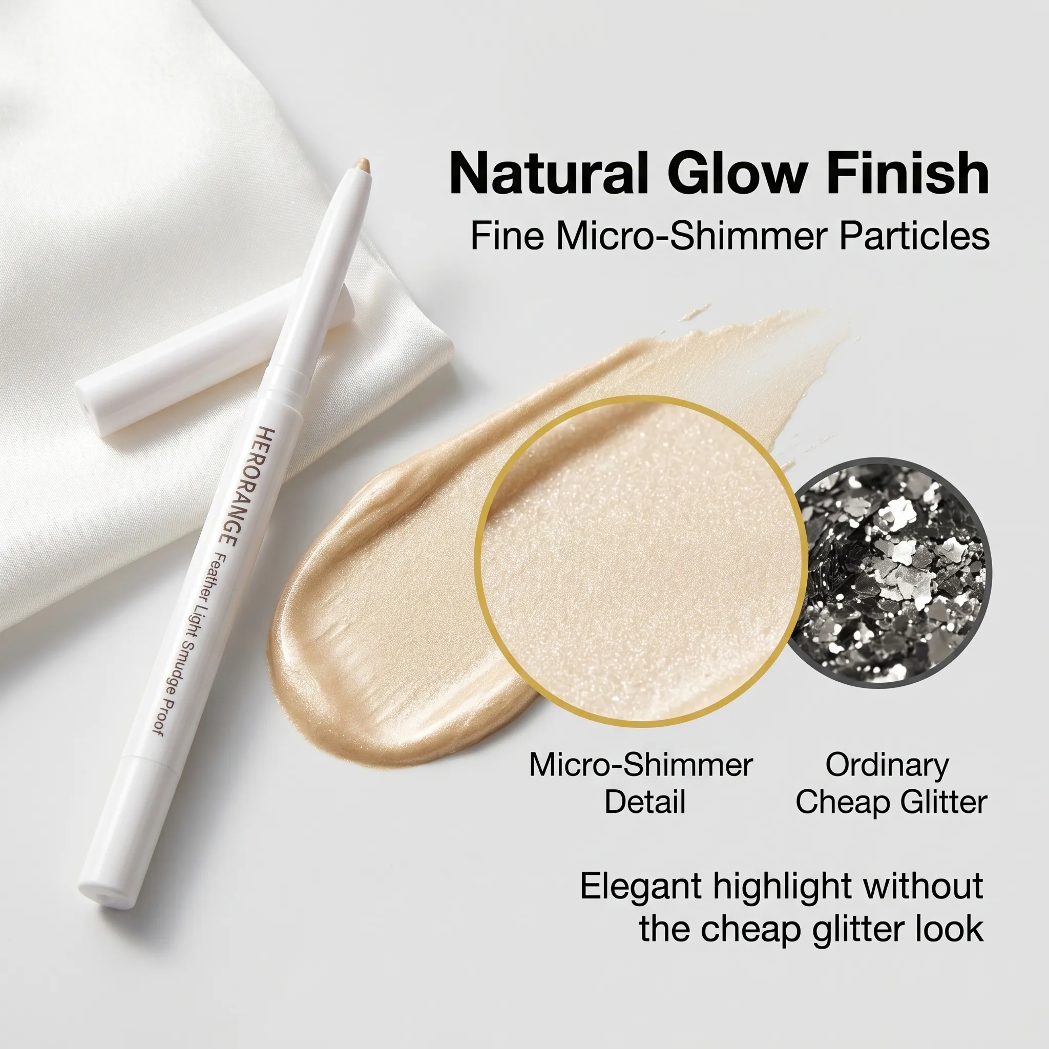 Herorange Matte Shimmer 2 in 1 under Eye Liner Long Wear Portable Daily Makeup — image 4