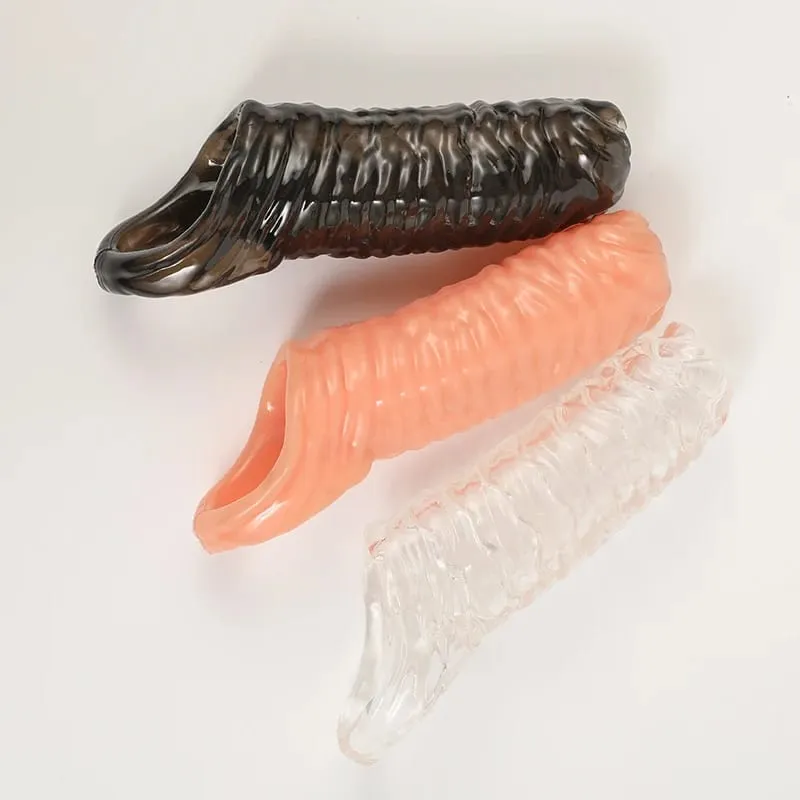Men Penis Ring Masturbation Cock Ring Time Delay Ejaculation Erection Lasting Chastity Cage Scrotum Sleeve Dick Enlarger Sex Toy — image 2