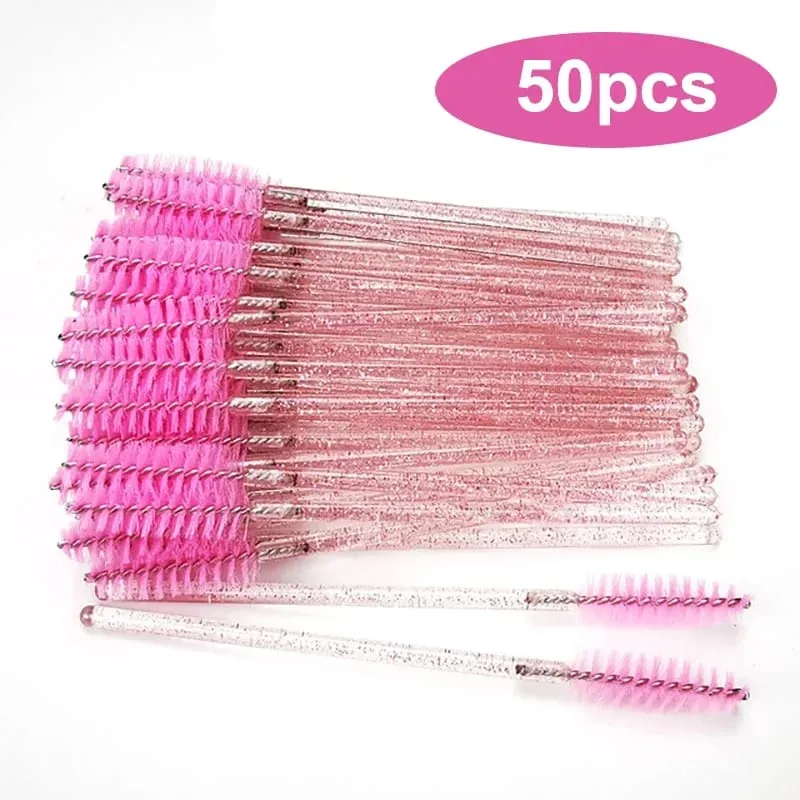 Wholesale 50/1000/2000pcs Spoolies Brushes Applicator Makeup Tools Eyelash Brush Mascara Wands Wholesale Eyebrow Lash Cleaning — image 3