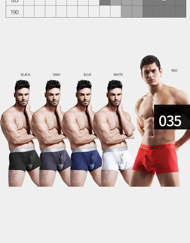 Caleçon homme sous-vêtements Push Up caleçon Modal homme respirant balle séparation pochette culotte Cueca grande taille L-5XL — image 7