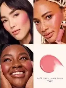 Bộ trang điểm Rare Beauty dạng lỏng nổi bật Giữ ẩm và không bị khô Phấn má hồng dạng kem Lustrous Moist Nature Liquid Blush