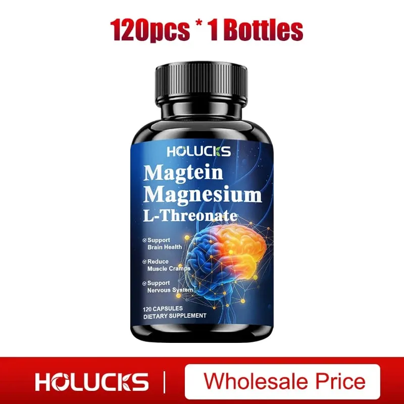 Magnesium L-Threonate Supplement Support Brain Health Nerve Function Muscle Strength Relieve Stress for Deep Sleep — image 7