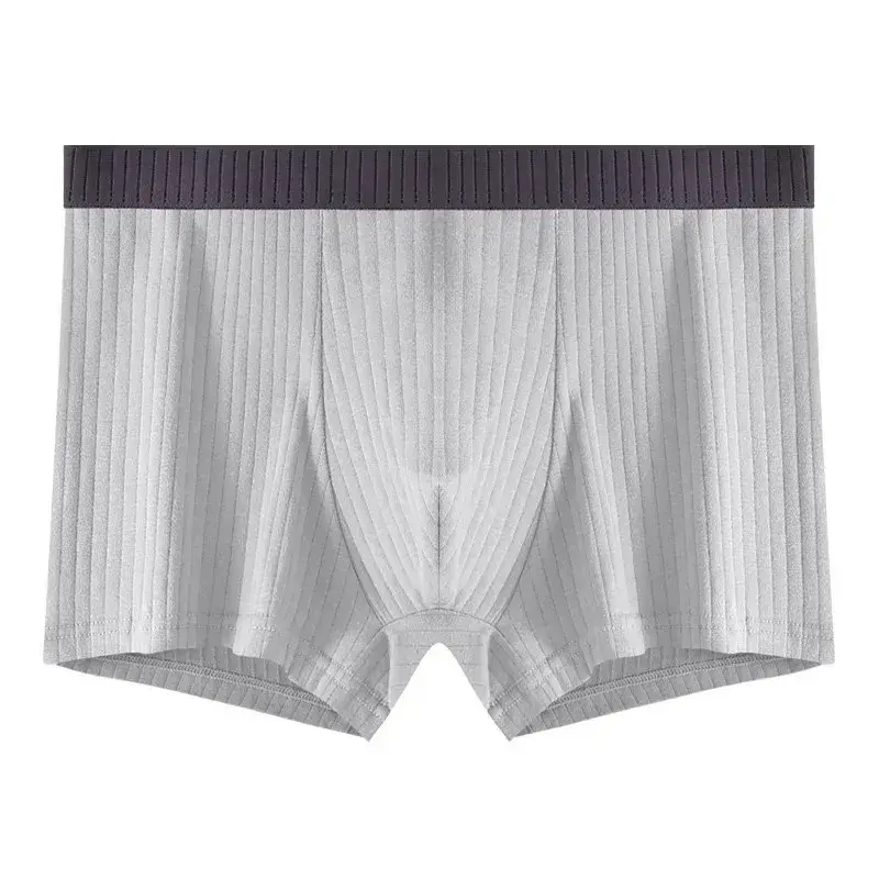1/4 PCS Men's Underwear Men's Pure Cotton Four Corner Shorts All Cotton Antibacterial Crotch Teenage Boy Flat Angle Underwear