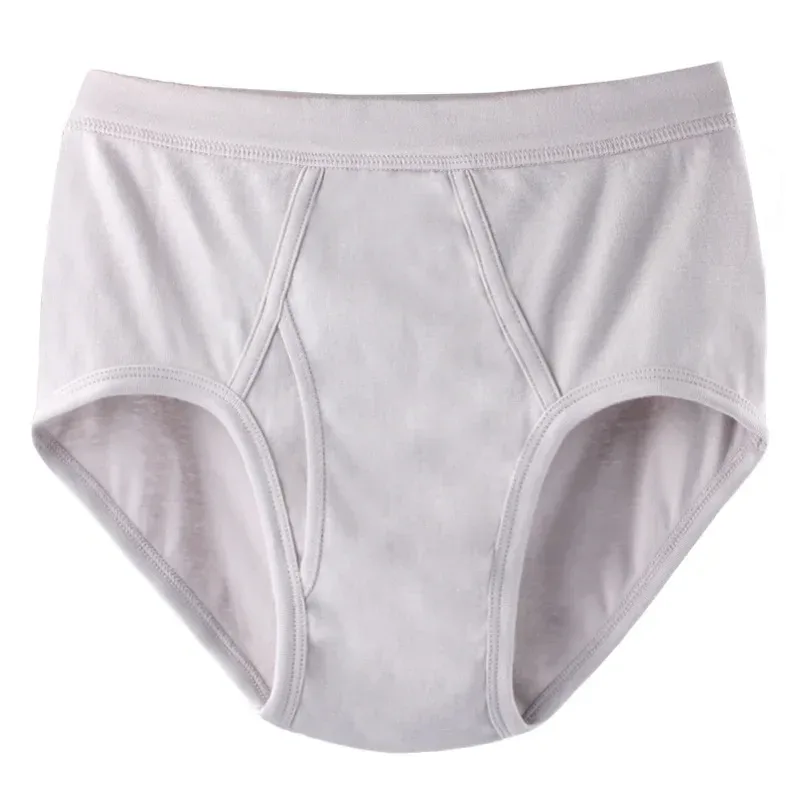 Solid Color Fat Plus Size Men's Underwear Mens Underpants 100% Cotton Comfortable Breathable Loose Large Size Men Briefs Panties