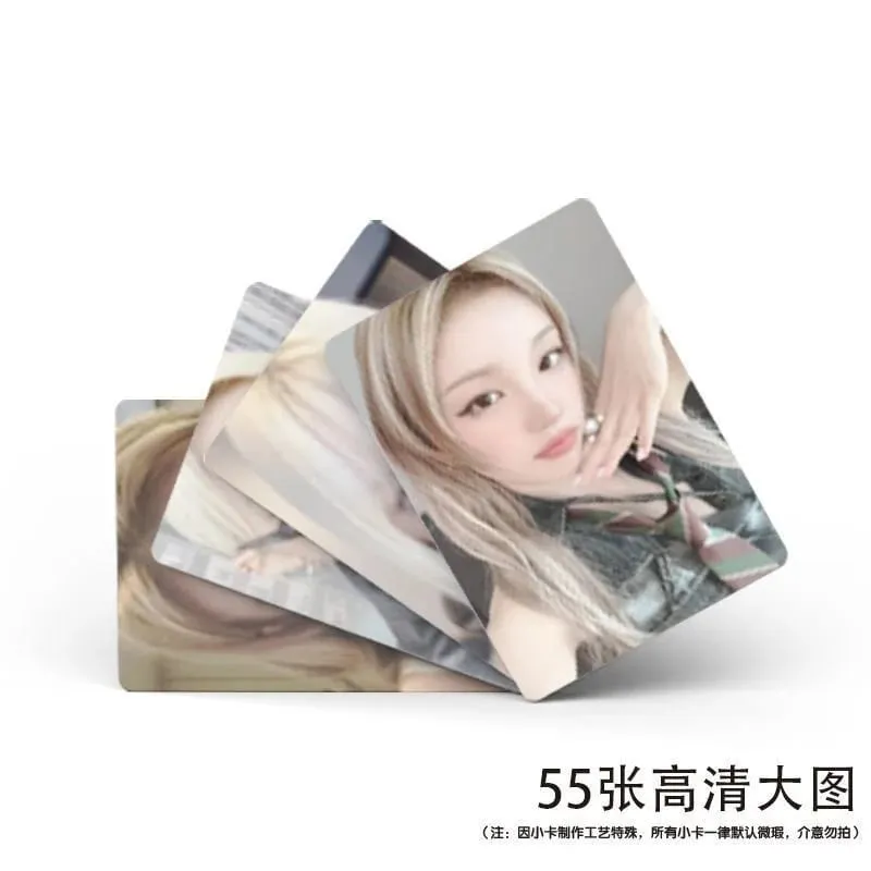 55Pcs Song Yuqi Laser Lomo Cards SOLO HD Print Collectible Photo Ideal Gift for Kpop Fans — image 3