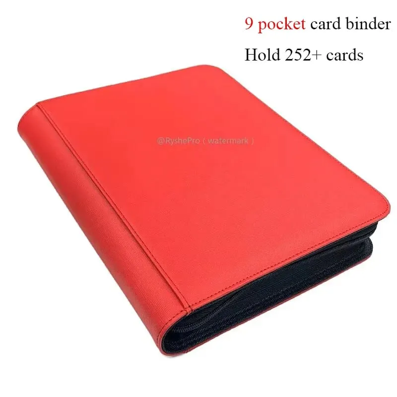 4 กระเป๋า Toploader Binders TCG สำหรับ PKM ถือ 112 + 3 "X 4" Toploaders หนังสองด้านกระเป๋าสำหรับ MTG PTCG การ์ด — image 6