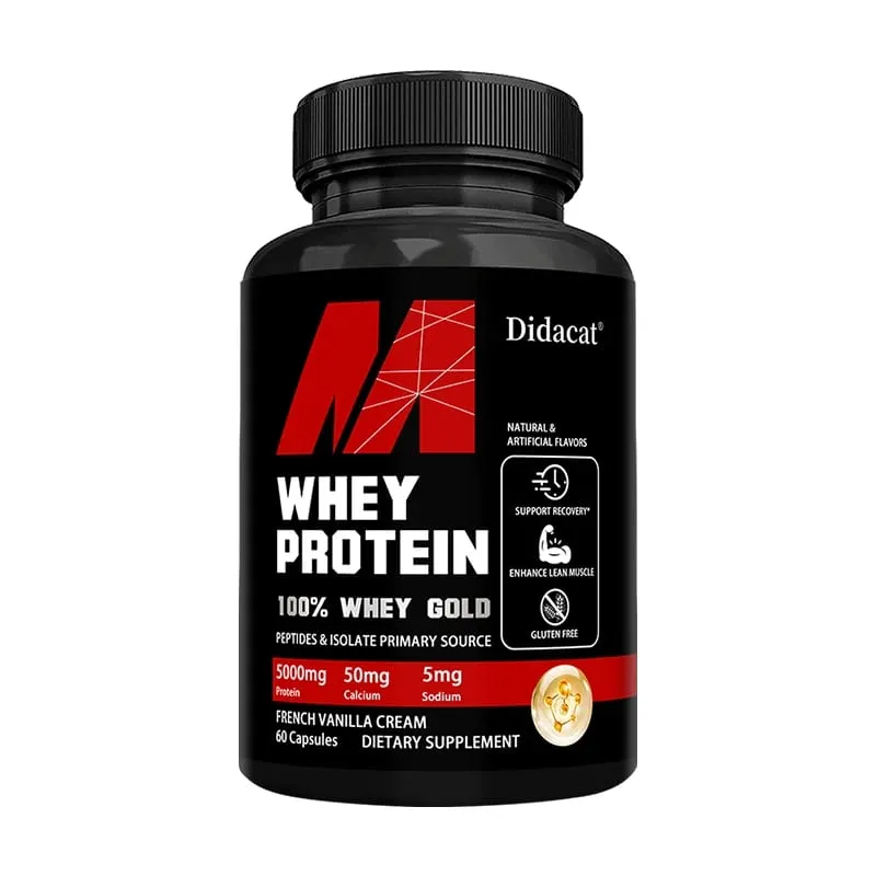 Didacat Whey Protein Concentrate with 5000mg Protein Gluten Free & Non-GMO Boost Immunity and Support Post-exercise Recovery — image 8